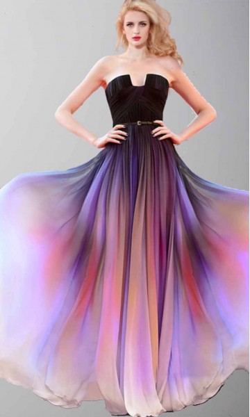 Ombre prom outlet dress uk